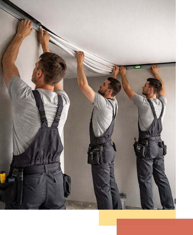 Теневые натяжные потолки в Видном: монтаж и отделка быстро и качественно