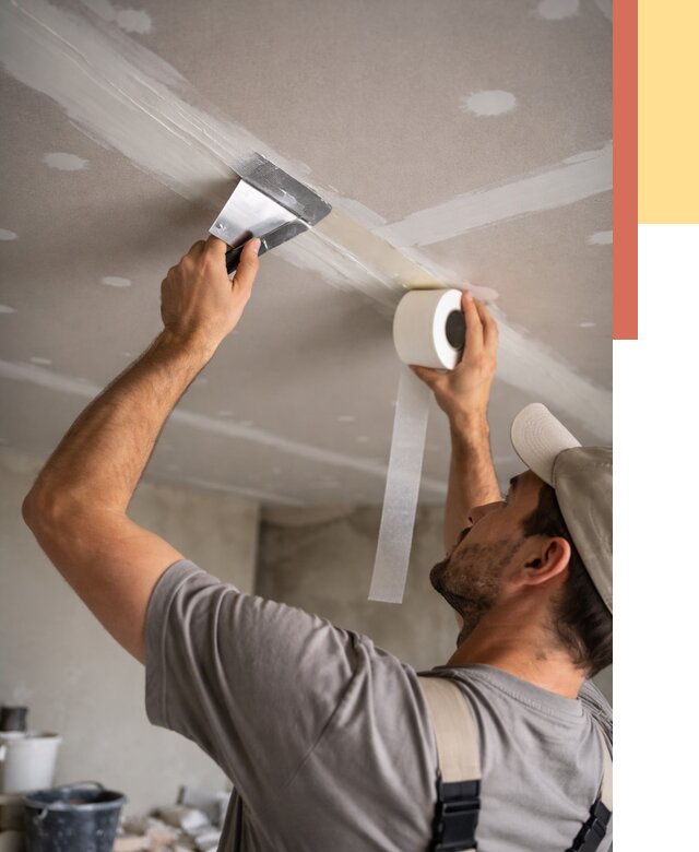 Обработка швов потолка ГКЛ в Видном от 7763 руб. под ключ | ОТДЕЛОЧНИК-Вдн