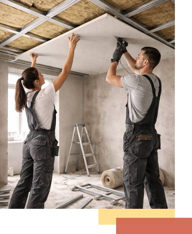 Звукоизоляция потолка из ГКЛ в Видном профессионально и надежно