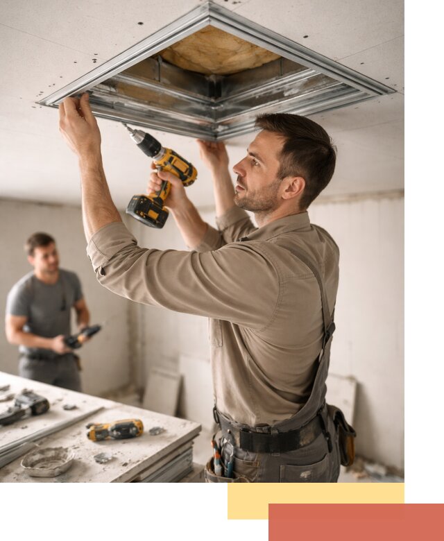 Монтаж люка в потолок из ГКЛ в Видном