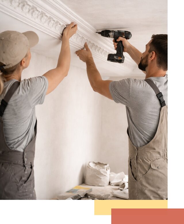 Профессиональный монтаж лепнины на потолок в Видном