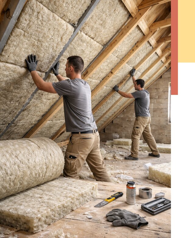 Утепление потолка минватой в Видном от 1501 руб. — быстро и недорого | ОТДЕЛОЧНИК-Вдн