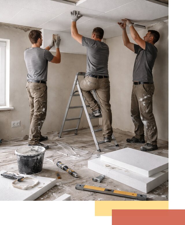 Утепление потолка пенопластом в Видном быстро и качественно